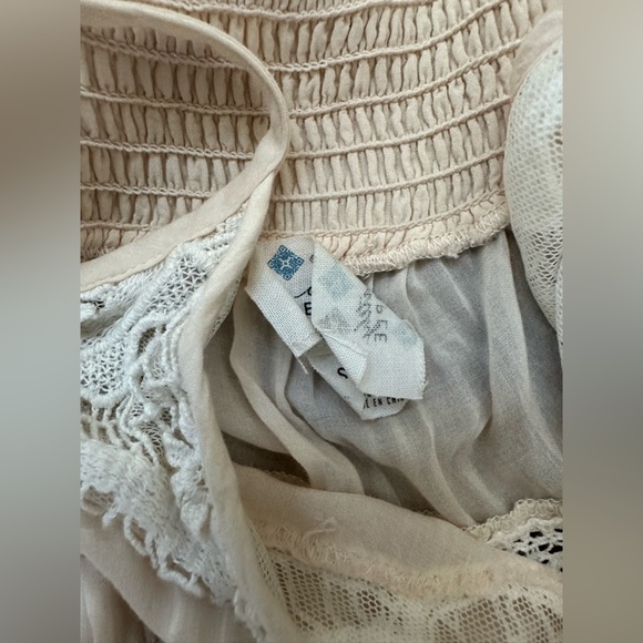 Free People peachy pink lace dress/top size small - Picture 4 of 4